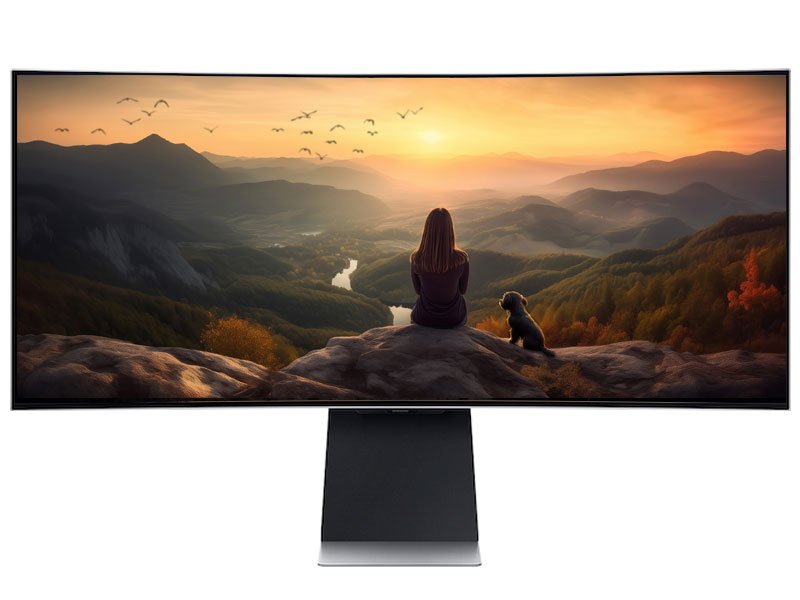 Mountains sunset Ultra wide wallpaper