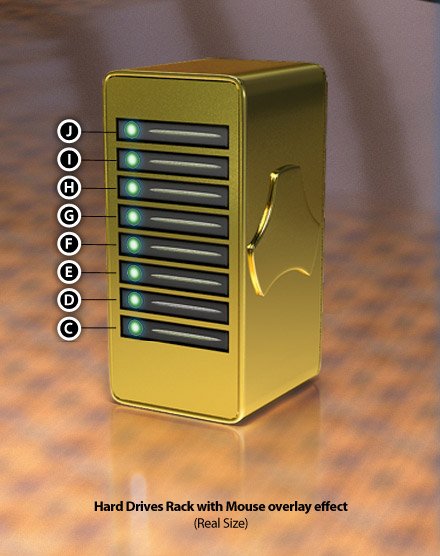 Hard Drives Rack