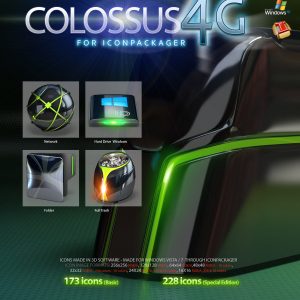 Cryo64 Colossus 4G - Icon Theme