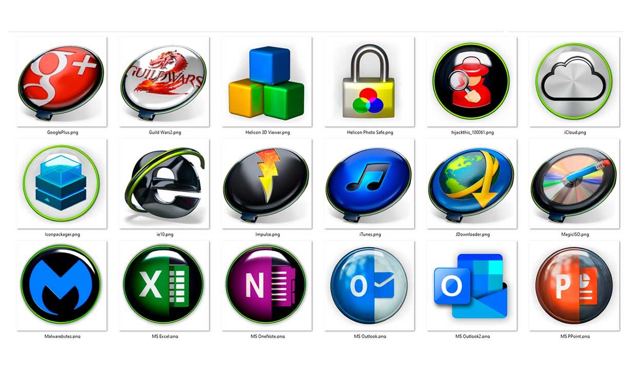 PNG icons apps