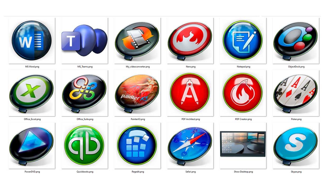 PNG icons apps