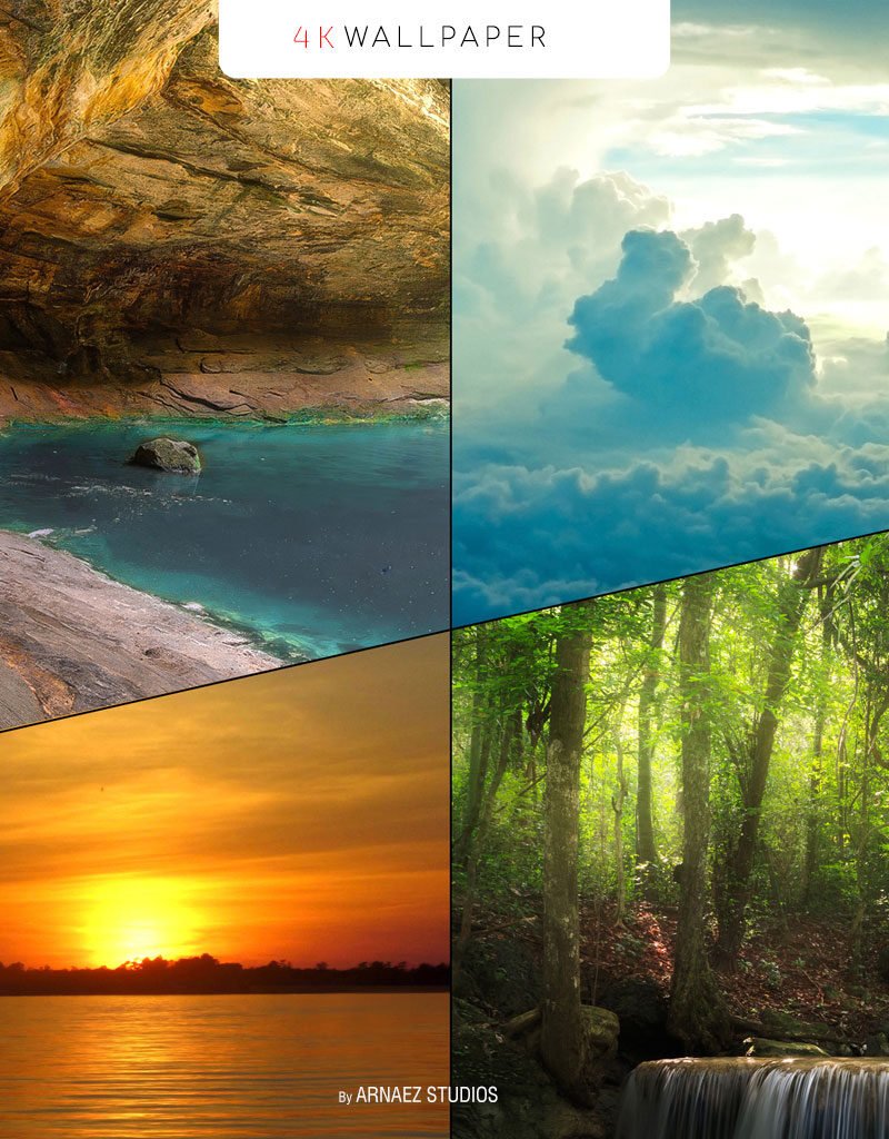 Four elements wallpaper 4K