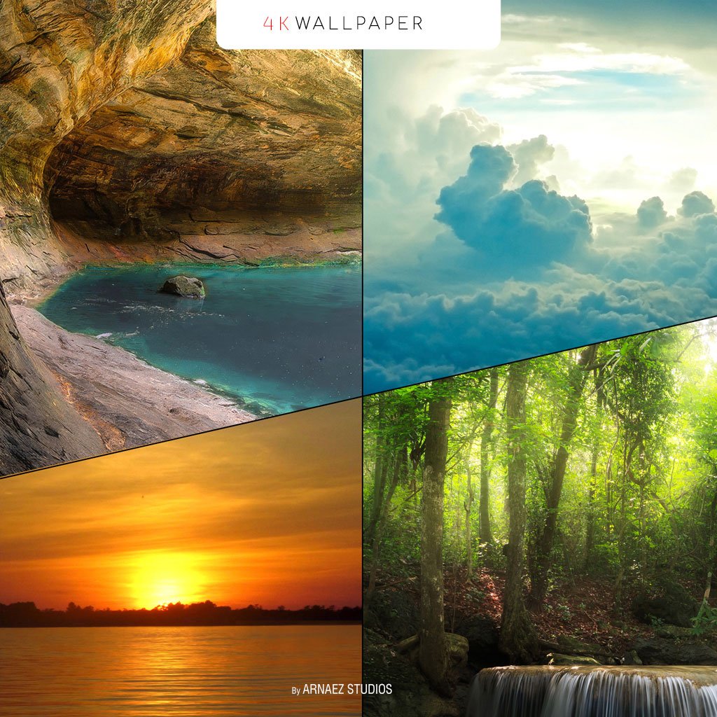 Four elements wallpaper 4K